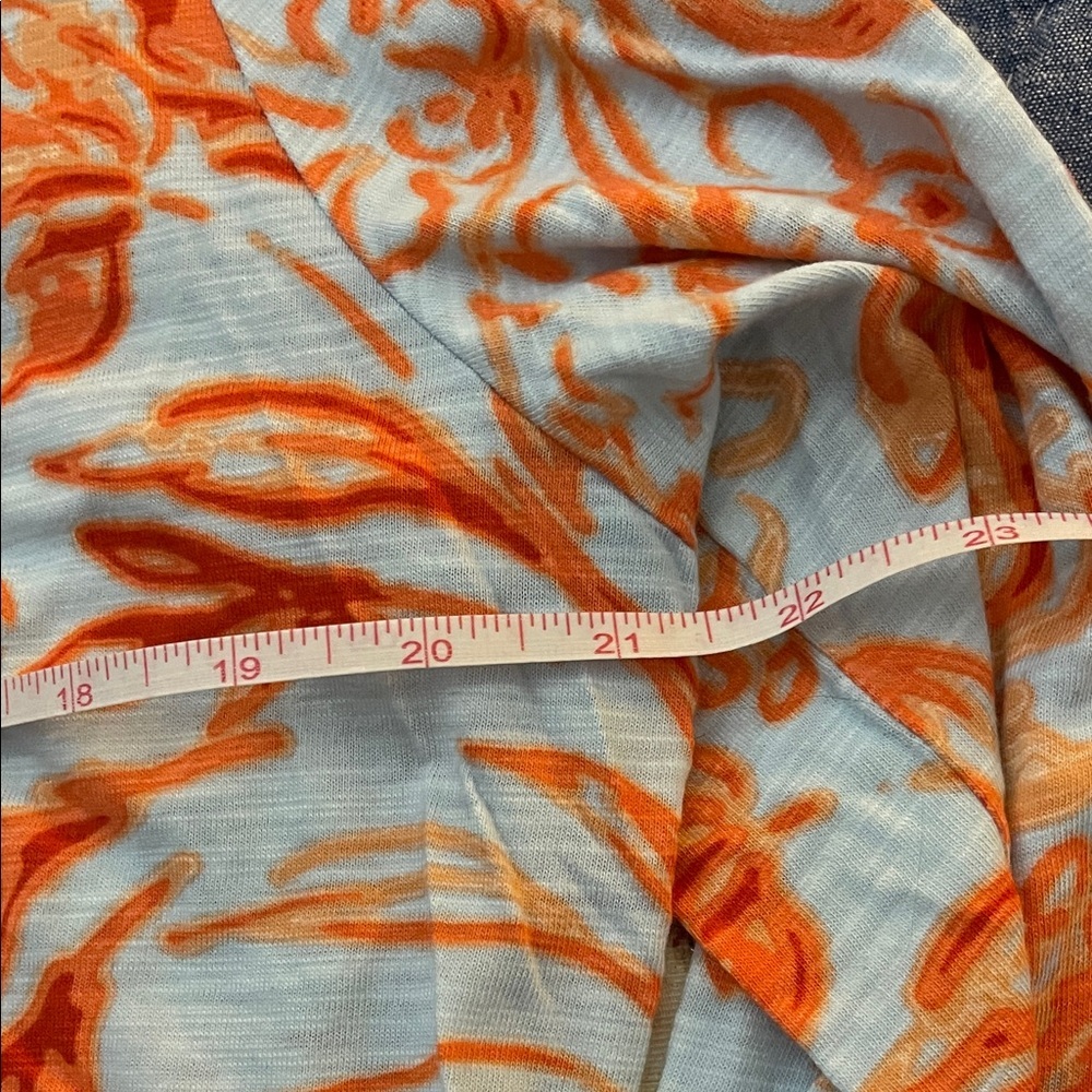 Belle by Kim Gravel Orange Floral Blouse - Picture 4 of 8